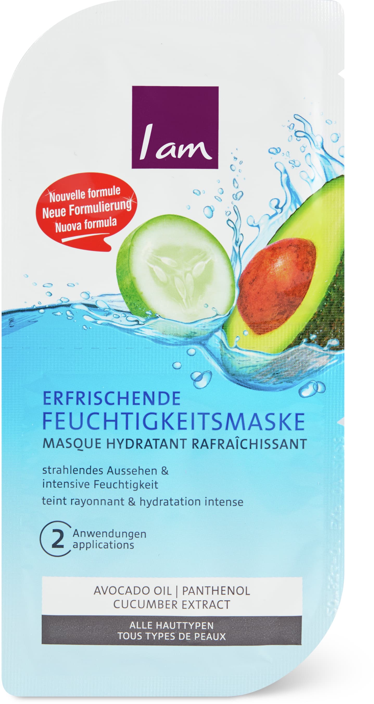 Erfrischende Feuchtigkeitsmaske